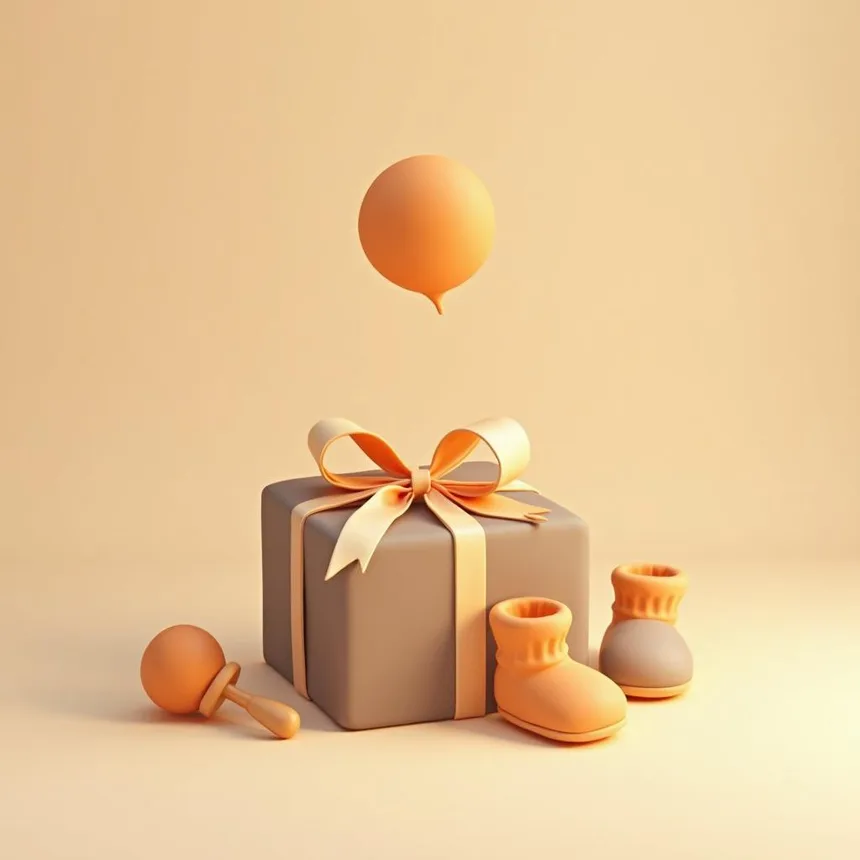 Ilustración representativa de tienda de ajuar y regalos de nacimiento