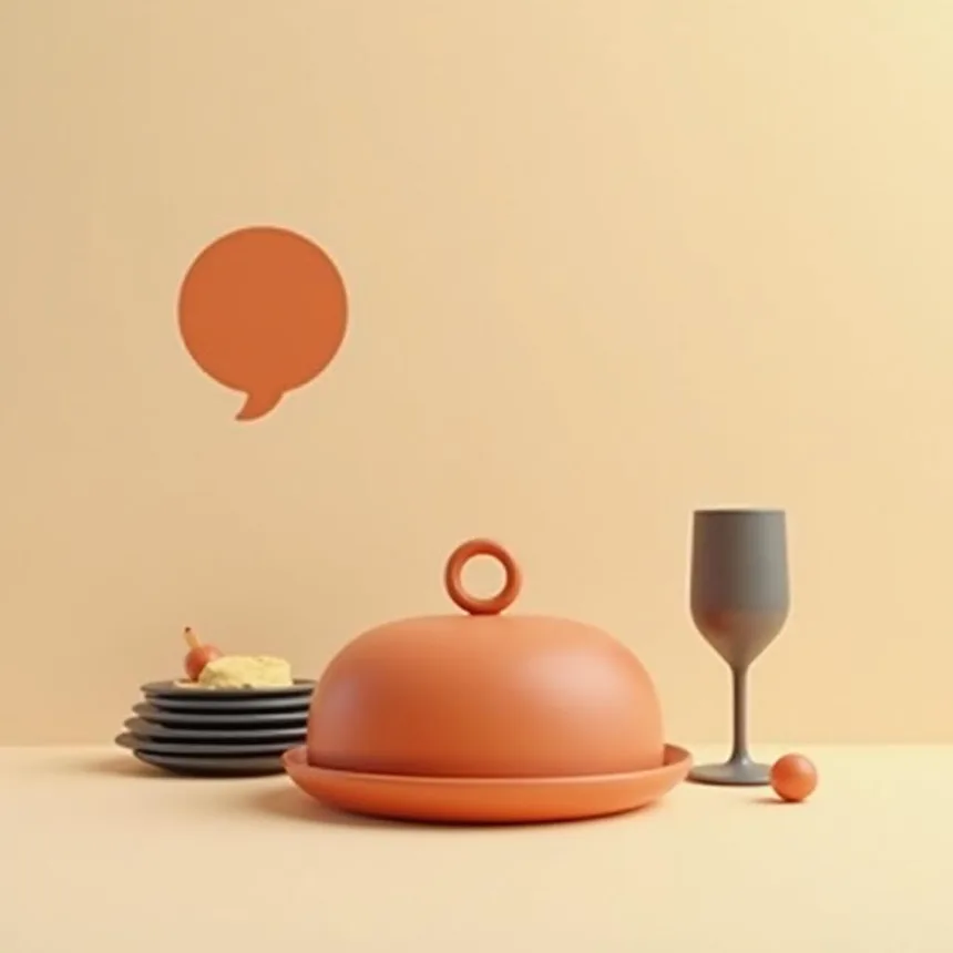 Ilustración representativa de banquetería