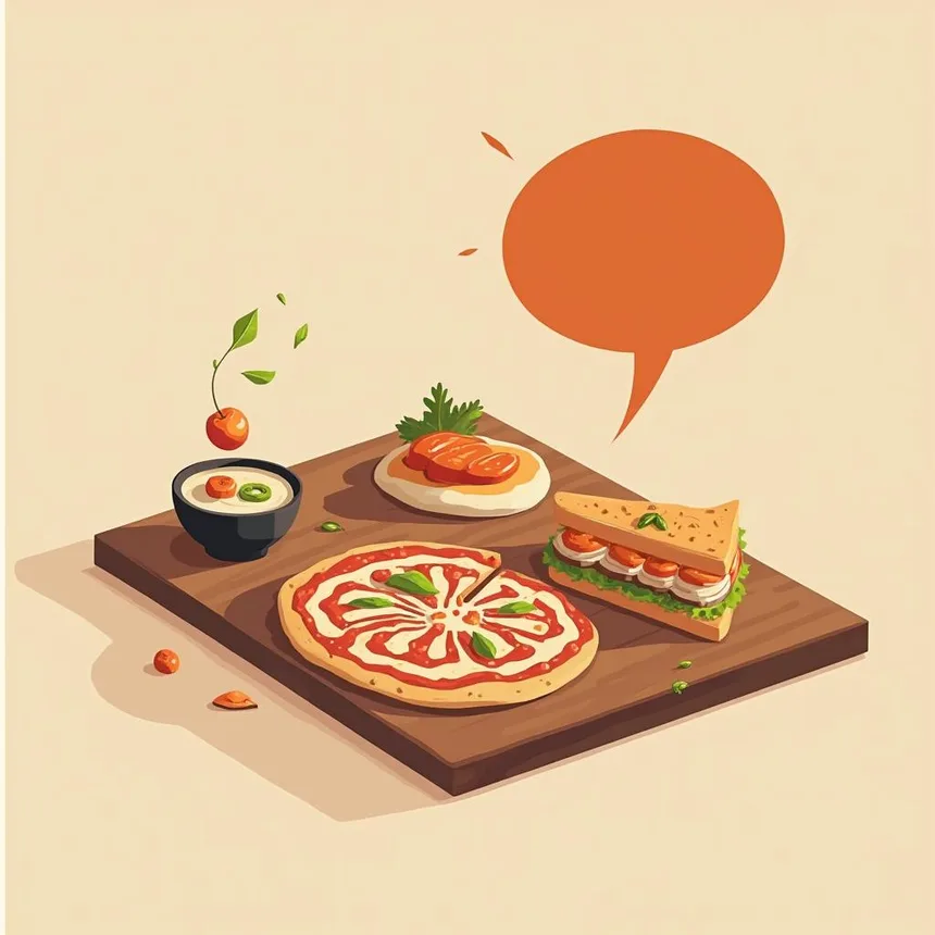 Ilustración para Comida y gastronomía