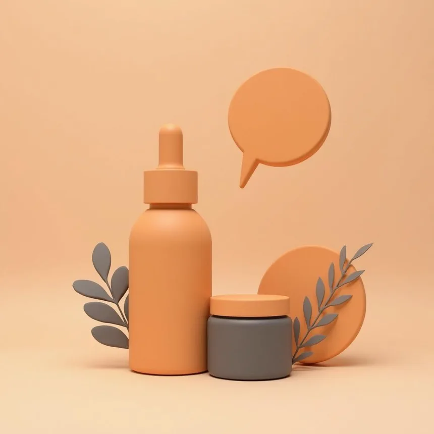 Ilustración representativa de emprendimiento de cosmética natural