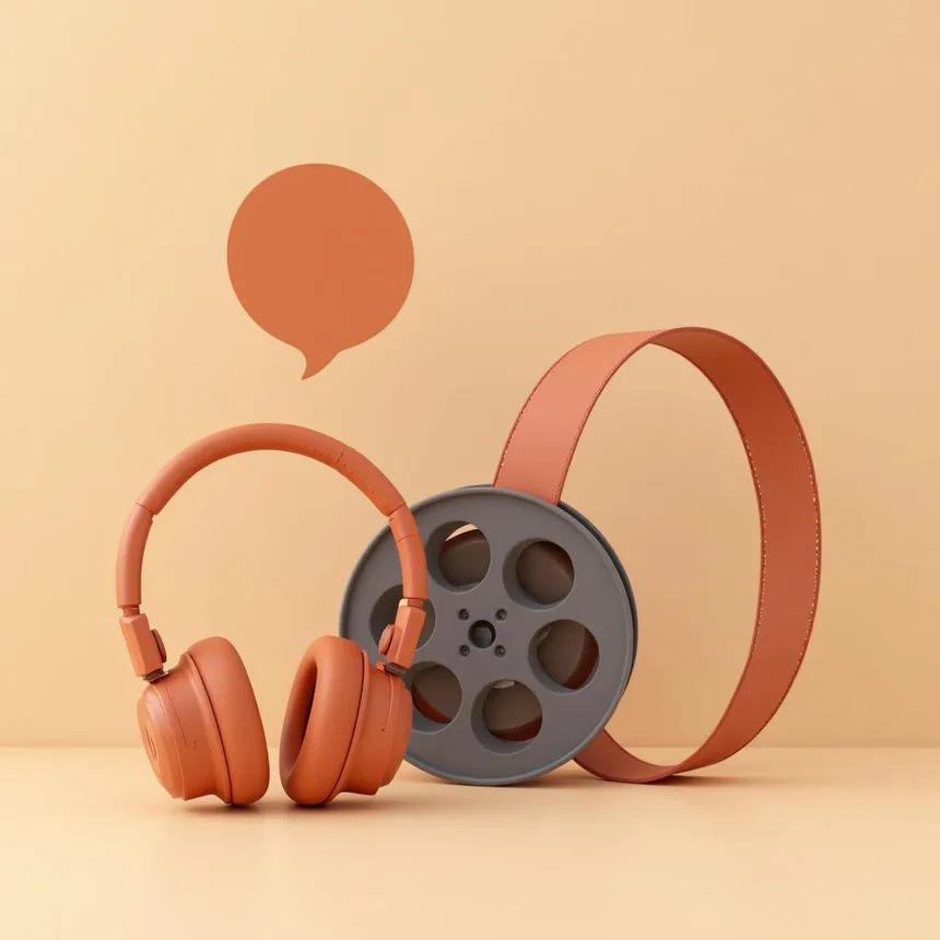 Ilustración representativa de servicio de edición de video
