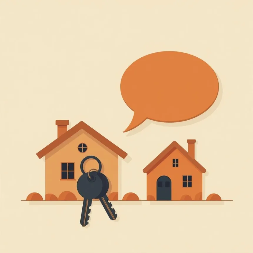 Ilustración para Servicios inmobiliarios y arriendos
