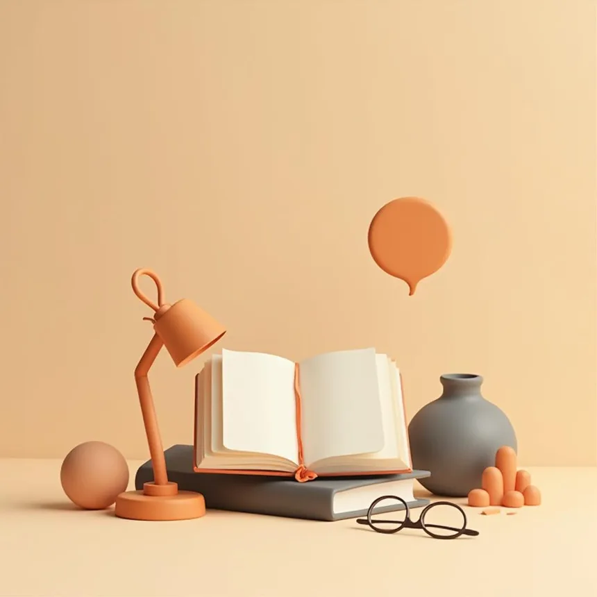 Ilustración representativa de librería