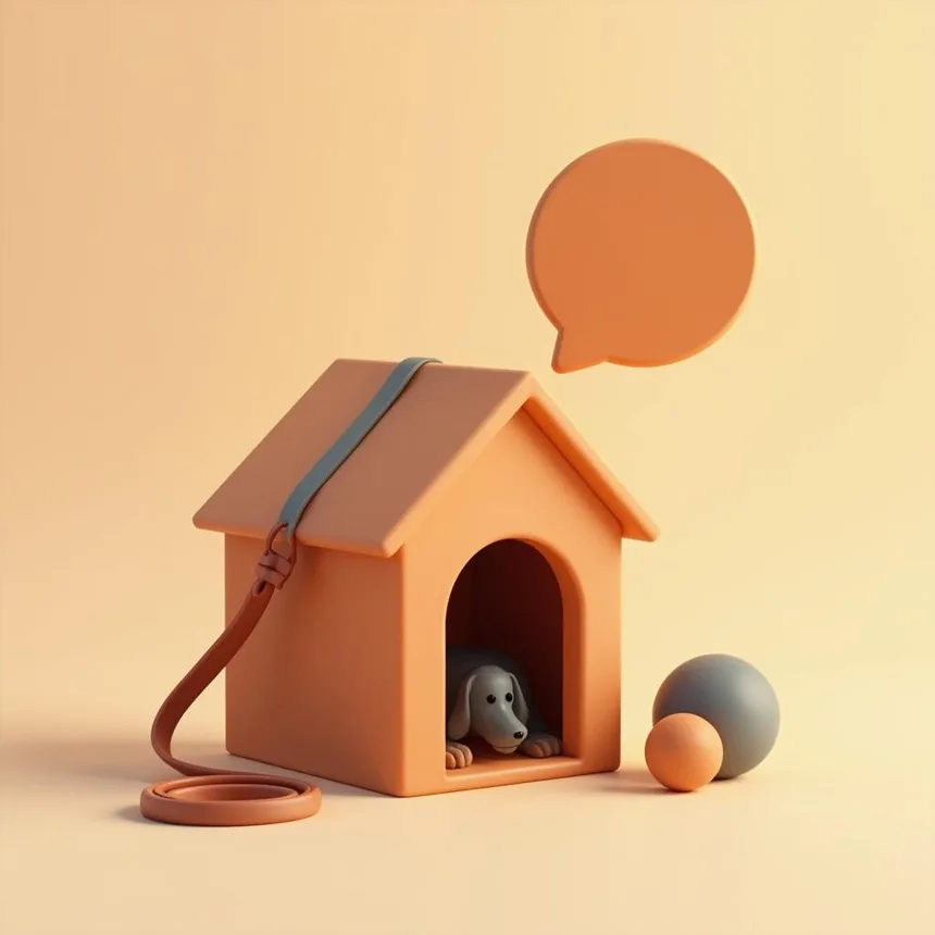 Ilustración representativa de guardería de mascotas