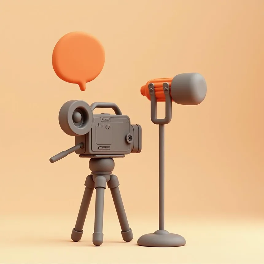 Ilustración representativa de productora audiovisual