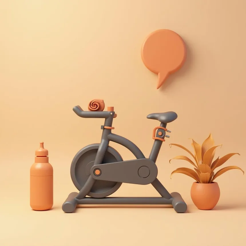 Ilustración representativa de estudio de spinning