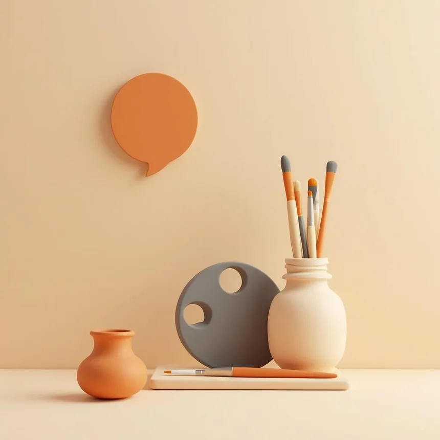 Ilustración representativa de taller artístico