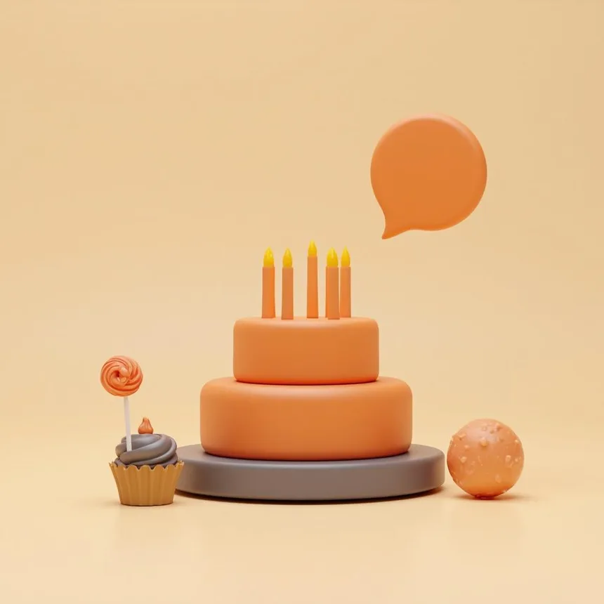 Ilustración representativa de pastelería de tortas infantiles