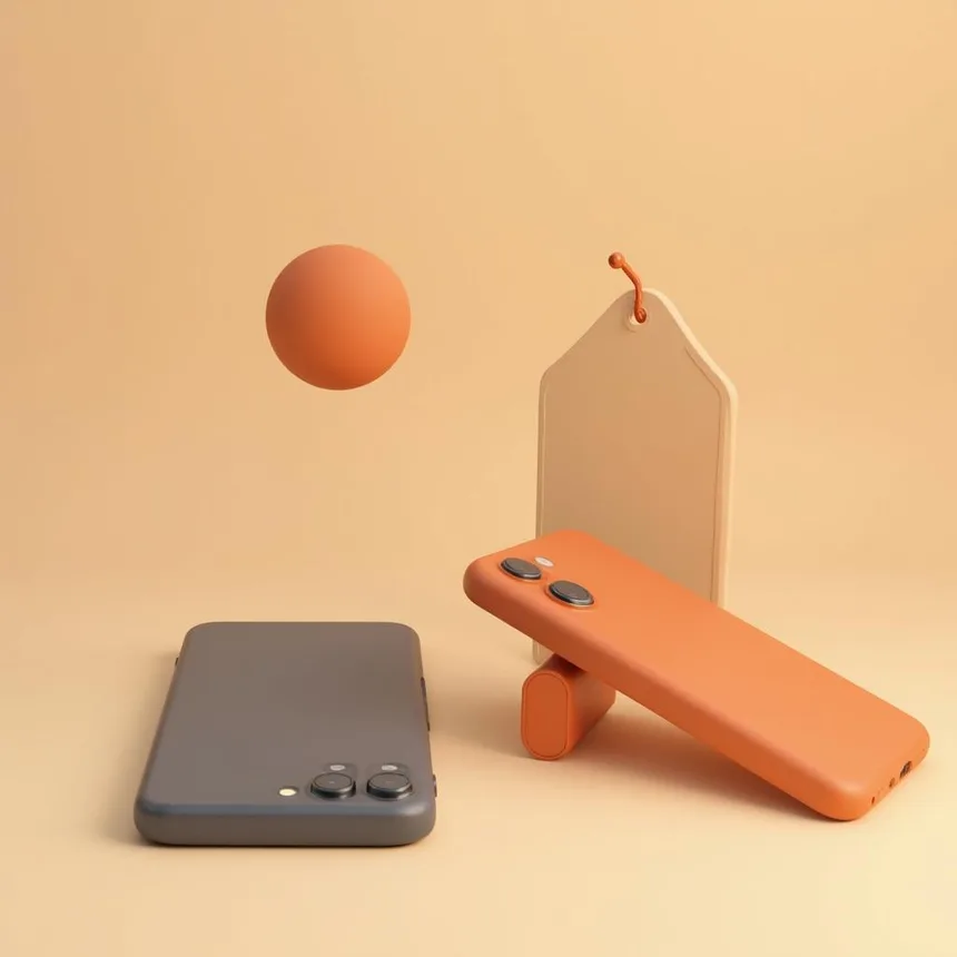 Ilustración representativa de tienda de celulares