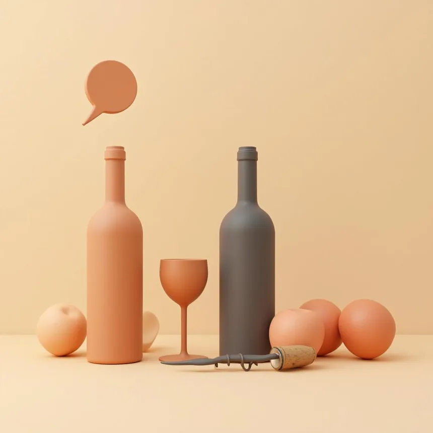 Ilustración representativa de vinoteca